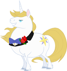 Size: 500x532 | Tagged: safe, artist:nooby-banana, prince blueblood, pony, mane, solo