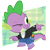 Size: 1000x1000 | Tagged: safe, artist:pixelkitties, spike, dragon, 1950s, 50's fashion, clothes, gem, jacket, simple background, solo, transparent background