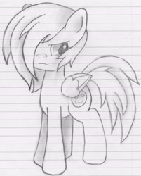 Size: 3627x4507 | Tagged: safe, artist:penelopepony, derpibooru import, oc, oc only, pegasus, pony, solo, traditional art