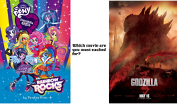 Size: 2572x1516 | Tagged: safe, kaiju, equestria girls, rainbow rocks, godzilla, godzilla (series), godzilla 2014, legendary pictures, movie, movie poster