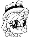 Size: 103x125 | Tagged: safe, derpibooru import, 4chan, mlp tan, monochrome, reaction image, smiling, smirk, solo