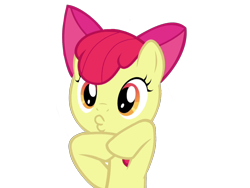 Size: 1600x1200 | Tagged: safe, artist:kuren247, apple bloom, duckface, simple background, solo, transparent background, vector