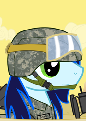 Size: 744x1052 | Tagged: safe, artist:longct18, soarin', army, soldier, solo