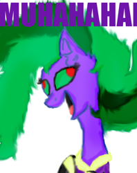 Size: 412x519 | Tagged: safe, artist:kickflankcop, derpibooru import, mane-iac, ask the mane-iac, solo