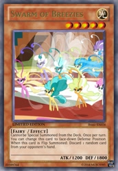 Size: 419x610 | Tagged: safe, breezie, it ain't easy being breezies, card, simple background, text, yu-gi-oh!