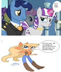 Size: 571x675 | Tagged: safe, derpibooru import, edit, edited screencap, screencap, megan williams, twilight velvet, a canterlot wedding, g1, comic, speech bubble, tears of joy