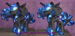 Size: 1280x625 | Tagged: safe, artist:agatrix, derpibooru import, nightmare moon, irl, photo, plushie, solo