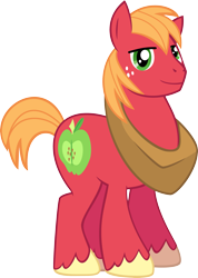 Size: 2529x3545 | Tagged: safe, artist:shnakes, derpibooru import, big macintosh, earth pony, pony, male, simple background, solo, stallion, transparent background, vector, yoke