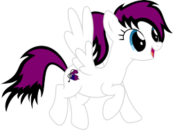 Size: 5000x3754 | Tagged: safe, artist:darknisfan1995, oc, oc only, oc:magic melody, pegasus, pony, female, open mouth, pegasus oc, simple background, smiling, solo, spread wings, transparent background, vector, wings