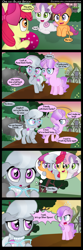 Size: 1000x3010 | Tagged: safe, artist:coltsteelstallion, derpibooru import, apple bloom, diamond tiara, scootaloo, silver spoon, sweetie belle, ball, comic, cute, cutie mark crusaders, feels, glasses, hindsight