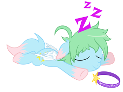 Size: 6000x4500 | Tagged: safe, artist:csillaghullo, oc, oc only, oc:starshine, pegasus, pony, absurd resolution, eyes closed, sleeping, solo