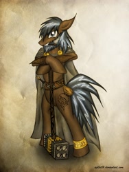 Size: 1704x2272 | Tagged: safe, derpibooru import, oc, oc only, pony, ap0st0l, custom, hammer, male, old paper, primal song, solo, stallion