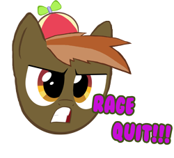 Size: 2195x1991 | Tagged: safe, artist:flare-chaser, derpibooru import, button mash, angry, rage, rage quit, simple background, solo, transparent background