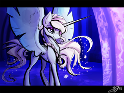 Size: 1280x963 | Tagged: safe, artist:probablyfakeblonde, derpibooru import, alicorn, pony, disney, elsa, frozen (movie), ponified, solo