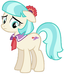 Size: 7036x8192 | Tagged: safe, artist:thatguy1945, derpibooru import, coco pommel, earth pony, pony, rarity takes manehattan, absurd resolution, female, floppy ears, mare, sad, simple background, solo, transparent background, vector