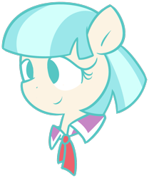 Size: 1039x1243 | Tagged: safe, artist:furrgroup, derpibooru import, coco pommel, bust, cute, portrait, simple background, smiling, solo