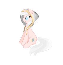 Size: 1024x1061 | Tagged: safe, artist:elimicho, oc, oc only, pony, unicorn, cowl, cute, hood, simple background, sitting, smiling, solo, transparent background, vector, warcraft