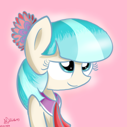 Size: 1000x1000 | Tagged: safe, artist:jayivee, derpibooru import, coco pommel, rarity takes manehattan, solo