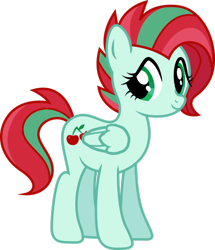 Size: 828x965 | Tagged: safe, artist:teekyo, oc, oc only, oc:cherry pip, pegasus, pony, simple background, solo, transparent background, vector