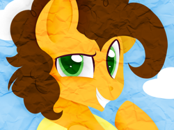 Size: 1024x768 | Tagged: safe, artist:shyshyoctavia, derpibooru import, cheese sandwich, pinkie pride, solo