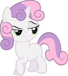 Size: 2670x3000 | Tagged: safe, artist:apony4u, sweetie belle, simple background, solo, transparent background, vector