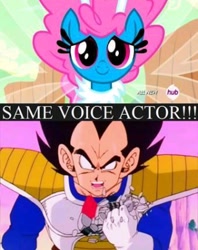 Size: 320x404 | Tagged: safe, seabreeze, it ain't easy being breezies, brian drummond, dragon ball z, english, exploitable meme, meme, over 9000, same voice actor, vegeta