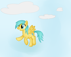 Size: 1280x1024 | Tagged: safe, artist:username011onyoutube, sunshower raindrops, cloud, cloudy, solo