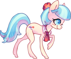 Size: 623x521 | Tagged: safe, artist:griffsnuff, coco pommel, blushing, skinny, solo