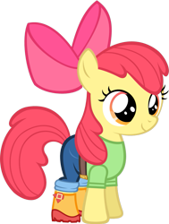 Size: 765x1012 | Tagged: safe, artist:zacatron94, derpibooru import, apple bloom, clothes, equestria girls outfit, simple background, solo, transparent background, vector