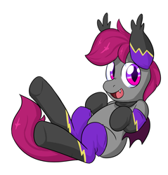 Size: 1135x1185 | Tagged: safe, artist:zanezandell, derpibooru import, oc, oc only, bat pony, pony, colt, ear socks, male, solo