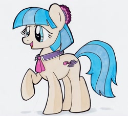 Size: 2330x2118 | Tagged: safe, artist:rainbowflamecharge47, derpibooru import, coco pommel, rarity takes manehattan, solo, traditional art