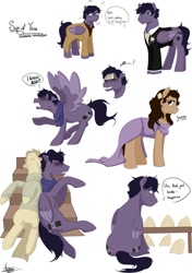 Size: 750x1065 | Tagged: safe, artist:sherlock-hooves, janine, john watson, ponified, sherlock, sherlock holmes, sign of three