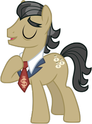 Size: 3250x4385 | Tagged: safe, artist:axemgr, derpibooru import, filthy rich, earth pony, pony, male, simple background, solo, stallion, transparent background, vector