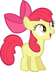 Size: 860x1119 | Tagged: safe, derpibooru import, apple bloom, cute, simple background, solo, vector, white background