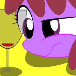 Size: 500x500 | Tagged: safe, artist:datte-before-dawn, berry punch, berryshine, solo, wine, wine glass