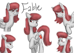 Size: 900x643 | Tagged: safe, artist:bluefeathercat, derpibooru import, oc, oc only, fallout equestria, floppy ears, solo