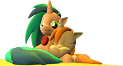 Size: 5760x3081 | Tagged: safe, artist:drdicksamazingstick, derpibooru import, oc, oc only, oc:homage, oc:littlepip, pony, unicorn, fallout equestria, fanfic, fanfic art, female, horn, lesbian, mare, pipmage, shipping, simple background, sleeping, transparent background