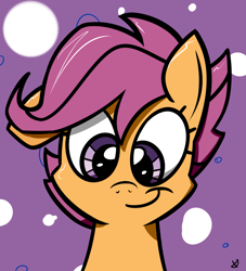 Size: 2305x2536 | Tagged: safe, artist:anxet, derpibooru import, scootaloo, pegasus, pony, female, filly, simple background, solo