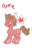 Size: 316x488 | Tagged: safe, artist:luvlymilk, derpibooru import, oc, oc only, food pony, original species, apple, solo