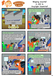 Size: 1280x1810 | Tagged: safe, artist:askthecookies, oc, oc only, comic, orange pony, shipping, tangerine cookie, tilde