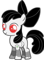 Size: 1572x2125 | Tagged: safe, artist:7uprulez, apple bloom, pony, robot pony, apple bloom bot, simple background, solo, transparent background, vector