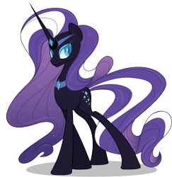 Size: 4988x5128 | Tagged: safe, artist:emkay-mlp, derpibooru import, nightmare rarity, absurd resolution, simple background, solo, transparent background, vector