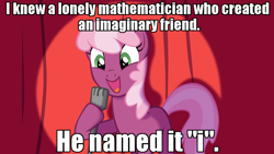 Size: 960x540 | Tagged: safe, derpibooru import, cheerilee, earth pony, pony, cheerilee pun, curtain, exploitable meme, female, green eyes, mare, math, meme, microphone, open mouth, smiling, solo, spotlight, text, two toned mane, two toned tail