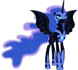 Size: 5910x5290 | Tagged: safe, artist:90sigma, derpibooru import, nightmare moon, princess twilight sparkle (episode), absurd resolution, simple background, solo, transparent background, vector