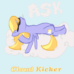 Size: 576x576 | Tagged: safe, artist:pcjoyce, cloud kicker, ask, ask cloud kicker, cloud, solo, sunglasses, tumblr