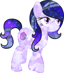 Size: 4695x5374 | Tagged: safe, artist:akili-amethyst, oc, oc only, absurd resolution, crystallized, solo