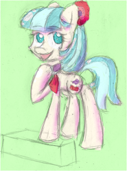 Size: 976x1316 | Tagged: safe, artist:theskitzogamer, derpibooru import, coco pommel, sketch, solo