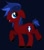 Size: 400x451 | Tagged: safe, artist:unoriginai, derpibooru import, oc, oc only, oc:ares, black background, offspring, parent:big macintosh, parent:princess luna, parents:lunamac, simple background, solo