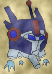 Size: 270x383 | Tagged: safe, artist:reifutd, derpibooru import, fallout equestria, fallout equestria: arcane division, arcane division, convoy, fallout, optimus, optimus prime, spritebot, transformers