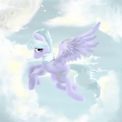 Size: 894x894 | Tagged: safe, artist:flying-spirit-shadow, derpibooru import, cloudchaser, flying, solo